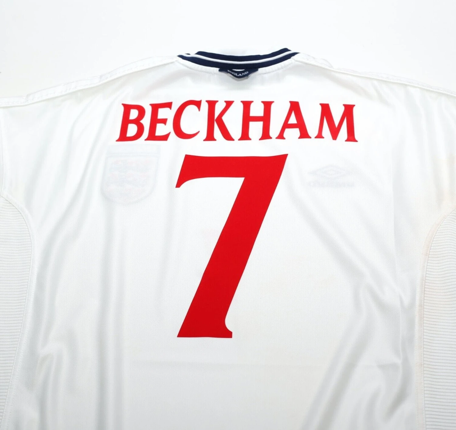 1999/01 Beckham #7 England Vintage Umbro Home Football Shirt (XL) Euro 2000(1999 01 beckham 7 england vintage umbro home football shirt xl euro 2000) 1999/01 Beckham #7 England Vintage Umbro Home Football Shirt (XL) Euro 2000(1999 01 Beckham 7 England Vintage Umbro Home Football Shirt Xl Euro 2000) -Football Shirt Collective 1999 01 beckham 7 england vintage umbro home football shirt xl euro 2000 72146049401206