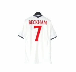 1999/01 Beckham #7 England Vintage Umbro Home Football Shirt (XL) Euro 2000(1999 01 Beckham 7 England Vintage Umbro Home Football Shirt Xl Euro 2001)
