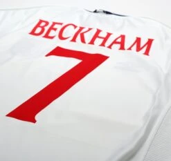 1999/01 Beckham #7 England Vintage Umbro Home Football Shirt (XL) Euro 2000(1999 01 Beckham 7 England Vintage Umbro Home Football Shirt Xl Euro 2001) -Football Shirt Collective 1999 01 beckham 7 england vintage umbro home football shirt xl euro 2000 72476316893558