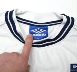 1999/01 Beckham #7 England Vintage Umbro Home Football Shirt (XL) Euro 2000(1999 01 Beckham 7 England Vintage Umbro Home Football Shirt Xl Euro 2001) -Football Shirt Collective 1999 01 beckham 7 england vintage umbro home football shirt xl euro 2000 72476316991862