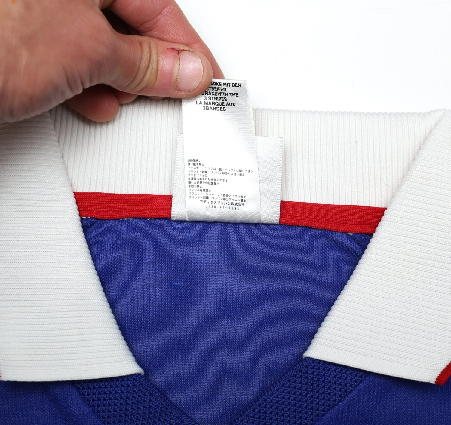 1999 JAPAN Vintage adidas Player Issue Spec Home Shirt (M/L)(1999 japan vintage adidas player issue spec home shirt m) 1999 JAPAN Vintage Adidas Player Issue Spec Home Shirt (M/L)(1999 Japan Vintage Adidas Player Issue Spec Home Shirt M) -Football Shirt Collective 1999 japan vintage adidas player issue spec home shirt m l 1173916920 scaled