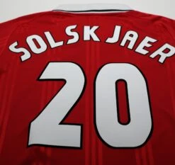 1999 SOLSKJAER #20 Manchester United Adidas Icons L/S Treble Football Shirt (M)(1999 Solskjaer 20 Manchester United Adidas Icons L S Treble Football Shirt M) -Football Shirt Collective 1999 solskjaer 20 manchester united adidas icons l s treble football shirt m 1145924102
