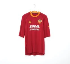 2000/01 AS ROMA Vintage Kappa Home Football Shirt (XL/XXL)(2004 05 Totti 10 As Roma Vintage Diadora Football Shirt M)