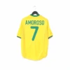 2000/02 Amoroso #7 Brazil Vintage Nike Home Football Shirt (XL)(2000 02 Amoroso 7 Brazil Vintage Nike Home Football Shirt Xl)