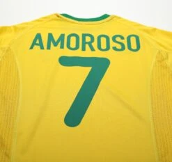 2000/02 Amoroso #7 Brazil Vintage Nike Home Football Shirt (XL)(2000 02 Amoroso 7 Brazil Vintage Nike Home Football Shirt Xl) -Football Shirt Collective 2000 02 amoroso 7 brazil vintage nike home football shirt xl 70600664777078