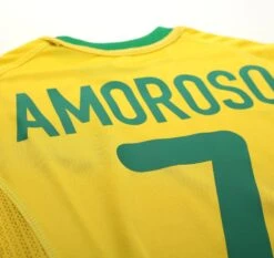 2000/02 Amoroso #7 Brazil Vintage Nike Home Football Shirt (XL)(2000 02 Amoroso 7 Brazil Vintage Nike Home Football Shirt Xl) -Football Shirt Collective 2000 02 amoroso 7 brazil vintage nike home football shirt xl 70600664842614