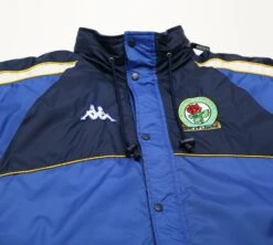2000/02 BLACKBURN ROVERS Vintage Kappa Football Bench Coat Jacket (L)(2000 02 Blackburn Rovers Vintage Kappa Football Bench Coat Jacket L) -Football Shirt Collective 2000 02 blackburn rovers vintage kappa football bench coat jacket l 41662367400183