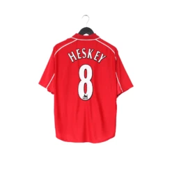 2000/02 HESKEY #8 Liverpool Vintage Reebok Home Football Shirt (M)(2000 02 Heskey 8 Liverpool Vintage Reebok Home Football Shirt M)