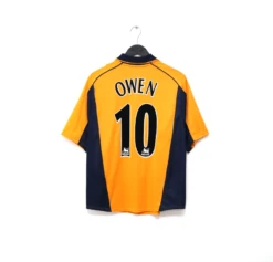 2000/02 OWEN #10 Liverpool Vintage Reebok Away Football Shirt (M)(2000 02 Owen 10 Liverpool Vintage Reebok Away Football Shirt M)