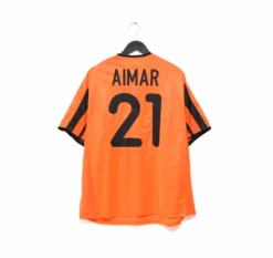 2001/02 Aimar #21 Valencia Vintage Nike Away Football Shirt Jersey (L)(2001 02 Aimar 21 Valencia Vintage Nike Away Football Shirt Jersey L)