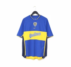 2001/02 Boca Juniors Vintage Nike Home Football Shirt Jersey (L)(2001 02 Boca Juniors Vintage Nike Home Football Shirt Jersey L)