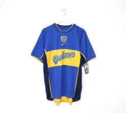 2001/02 BOCA JUNIORS Vintage Nike Home Football Shirt Jersey (L) BNWT(2001 02 Boca Juniors Vintage Nike Home Football Shirt Jersey L Bnwt)