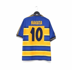 2001/02 Nakata #10 Parma Vintage Champion Home Football Shirt Jersey (XL)(2001 02 Nakata 10 Parma Vintage Champion Home Football Shirt Jersey Xl)