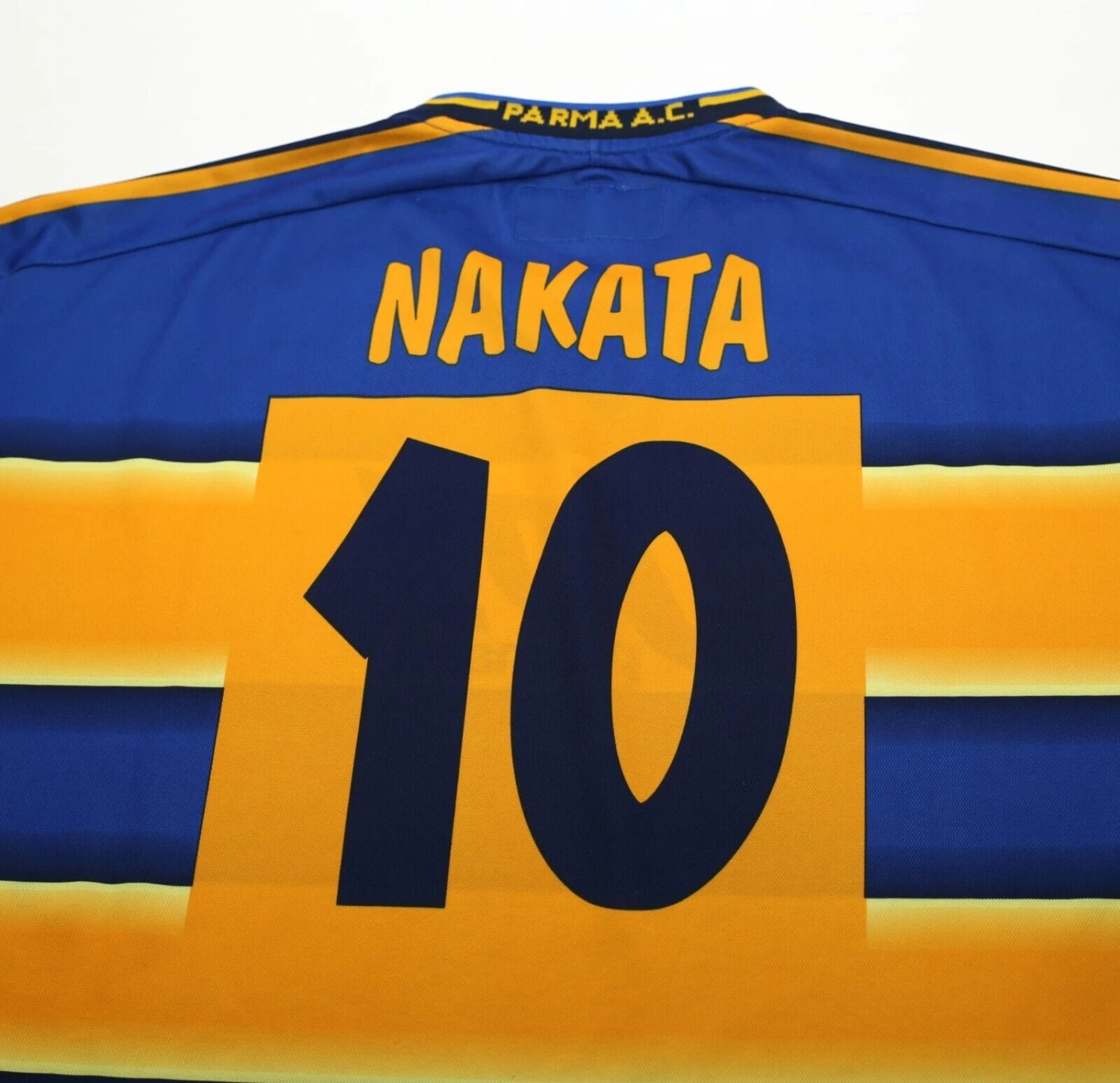 2001/02 Nakata #10 Parma Vintage Champion Home Football Shirt Jersey (XL)(2001 02 nakata 10 parma vintage champion home football shirt jersey xl) 2001/02 Nakata #10 Parma Vintage Champion Home Football Shirt Jersey (XL)(2001 02 Nakata 10 Parma Vintage Champion Home Football Shirt Jersey Xl) -Football Shirt Collective 2001 02 nakata 10 parma vintage champion home football shirt jersey xl 58323064914167