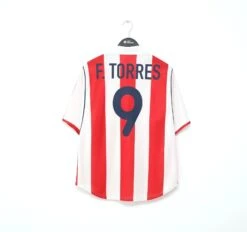 2001/02 TORRES #9 Atletico Madrid Vintage Nike Home Football Shirt Jersey (L)(2001 02 Torres 9 Atletico Madrid Vintage Nike Home Football Shirt Jersey L)