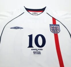 2001/03 OWEN #10 England Vintage Umbro Home Football Shirt (S) WC 2002 BRAZIL(2001 03 Owen 10 England Vintage Umbro Home Football Shirt S Wc 2002 Brazil) 4 2001/03 OWEN #10 England Vintage Umbro Home Football Shirt (S) WC 2002 BRAZIL(2001 03 Owen 10 England Vintage Umbro Home Football Shirt S Wc 2002 Brazil) -Football Shirt Collective 2001 03 owen 10 england vintage umbro home football shirt s wc 2002 brazil 42337394983159