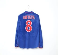 2002/03 ARTETA #8 Rangers Diadora CIS Cup Final Long Sleeve Football Shirt (XL)(2002 03 Arteta 8 Rangers Diadora Cis Cup Final Long Sleeve Football Shirt Xl)