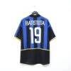 2002/03 BATISTUTA #19 Inter Milan Vintage Nike Home Football Shirt Jersey (L)(2002 03 Batistuta 19 Inter Milan Vintage Nike Home Football Shirt Jersey L)