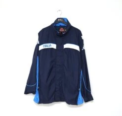 2002 ITALY Vintage Kappa Football Rain Jacket (XL) Maldini Totti Del Piero Era(2002 Italy Vintage Kappa Football Rain Jacket Xl Maldini Totti Del Piero Era)