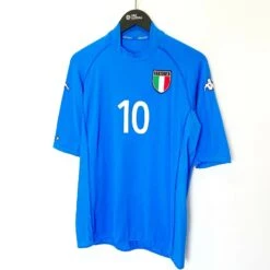 2002 TOTTI #10 Italy Vintage Kappa Home Football Shirt Jersey (M/L) AS Roma(2002 Totti 10 Italy Vintage Kappa Home Football Shirt Jersey M L As Roma) -Football Shirt Collective 2002 totti 10 italy vintage kappa home football shirt jersey m l as roma 36698014613751