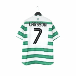 2003/04 LARSSON #7 Celtic Vintage Umbro European Home Football Shirt (L)(2003 04 Larsson 7 Celtic Vintage Umbro European Home Football Shirt L 1)