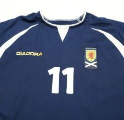 2003/05 McFADDEN #11 Scotland Vintage Diadora Home Football Shirt (L) Everton(2003 05 Mcfadden 11 Scotland Vintage Diadora Home Football Shirt L Everton) -Football Shirt Collective 2003 05 mcfadden 11 scotland vintage diadora home football shirt l everton 39813448630519