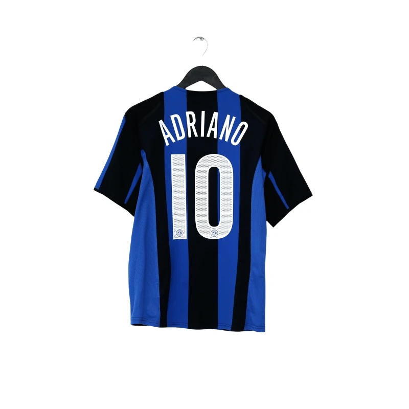 2004/05 ADRIANO #10 Inter Milan Vintage Nike Home Football Shirt (S)(2004 05 adriano 10 inter milan vintage nike home football shirt s) 2004/05 ADRIANO #10 Inter Milan Vintage Nike Home Football Shirt (S)(2004 05 Adriano 10 Inter Milan Vintage Nike Home Football Shirt S) -Football Shirt Collective 2004 05 adriano 10 inter milan vintage nike home football shirt s 1146833336