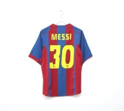 2004/05 MESSI #30 Barcelona Vintage Nike Home Football Shirt Jersey (M)(2004 05 Messi 30 Barcelona Vintage Nike Home Football Shirt Jersey M)