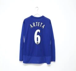 2005/06 ARTETA #6 Everton Vintage Umbro Long Sleeve Home Football Shirt (XXL)(2005 06 Arteta 6 Everton Vintage Umbro Long Sleeve Home Football Shirt Xxl)