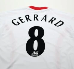 2005/06 GERRARD #8 Liverpool Vintage Reebok Away LS Football Shirt (S)(2005 06 Gerrard 8 Liverpool Vintage Reebok Away Ls Football Shirt S) -Football Shirt Collective 2005 06 gerrard 8 liverpool vintage reebok away ls football shirt s 1175909028