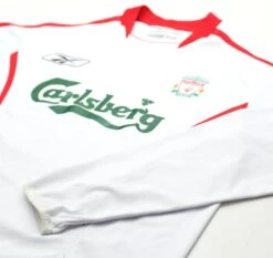 2005/06 GERRARD #8 Liverpool Vintage Reebok Away LS Football Shirt (S)(2005 06 Gerrard 8 Liverpool Vintage Reebok Away Ls Football Shirt S) -Football Shirt Collective 2005 06 gerrard 8 liverpool vintage reebok away ls football shirt s 1175909029
