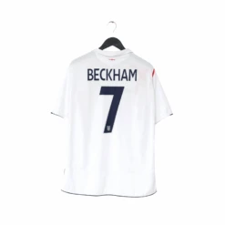 2005/07 BECKHAM #7 England Vintage Umbro Home Football Shirt (XL) WC 2006(2005 07 Beckham 7 England Vintage Umbro Home Football Shirt Xl Wc 2006)