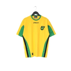 2005/07 JAMAICA Vintage Uhlsport Home Football Shirt (M)(2005 07 Jamaica Vintage Uhlsport Home Football Shirt M)