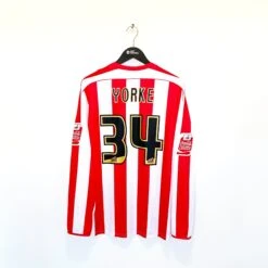2006/07 YORKE #34 Sunderland Vintage Lonsdale Football Shirt (XL) Signed Issued(2006 07 Yorke 34 Sunderland Vintage Lonsdale Football Shirt Xl Signed Worn)