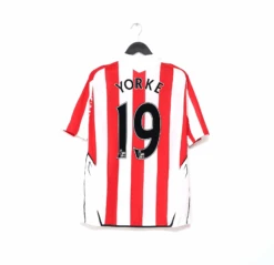 2007/08 Yorke #19 Sunderland Vintage Umbro Football Shirt (M/L)(2007 08 Yorke 19 Sunderland Vintage Umbro L S Football Shirt M L)