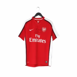 2008/10 ARSENAL Vintage Nike Home Football Shirt (M) SIGNED Perry Groves(2008 10 Arsenal Vintage Nike Home Football Shirt M Signed Perry Groves)