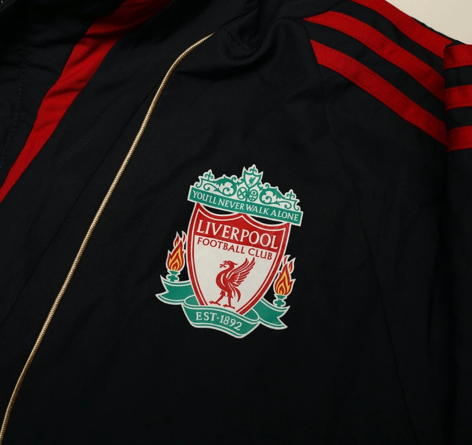 2009/10 LIVERPOOL Vintage adidas 1/4 Zip Football Training Jacket (M)(2009 10 liverpool vintage adidas 1 4 zip football training jacket m) 2009/10 LIVERPOOL Vintage Adidas 1/4 Zip Football Training Jacket (M)(2009 10 Liverpool Vintage Adidas 1 4 Zip Football Training Jacket M) -Football Shirt Collective 2009 10 liverpool vintage adidas 1 4 zip football training jacket m 1145924355