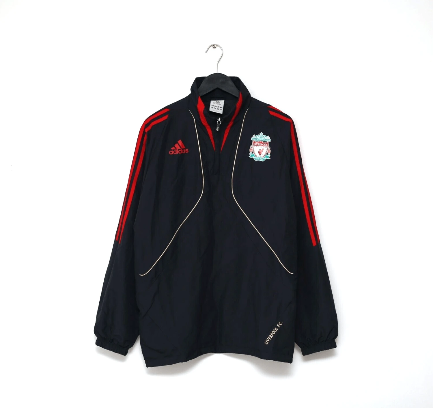 2009/10 LIVERPOOL Vintage adidas 1/4 Zip Football Training Jacket (M)(2009 10 liverpool vintage adidas 1 4 zip football training jacket m) 2009/10 LIVERPOOL Vintage Adidas 1/4 Zip Football Training Jacket (M)(2009 10 Liverpool Vintage Adidas 1 4 Zip Football Training Jacket M) -Football Shirt Collective 2009 10 liverpool vintage adidas 1 4 zip football training jacket m 1145924361