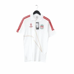 2009/10 LIVERPOOL Vintage Adidas Champions League Football Polo Shirt (M) BNWT(2009 10 Liverpool Vintage Adidas Champions League Football Polo Shirt M Bnwt)