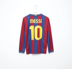 2009/10 MESSI #10 Barcelona Vintage Nike Long Sleeve Home Football Shirt (S)(2009 10 Messi 10 Barcelona Vintage Nike Long Sleeve Home Football Shirt S)