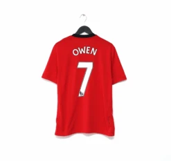 2009/10 OWEN #7 Manchester United Vintage Nike Home Football Shirt (L)(2009 10 Owen 7 Manchester United Vintage Nike Home Football Shirt L)