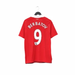 2010/11 BERBATOV #9 Manchester United Vintage Nike Home Football Shirt (M)(2010 11 Berbatov 9 Manchester United Vintage Nike Home Football Shirt M)