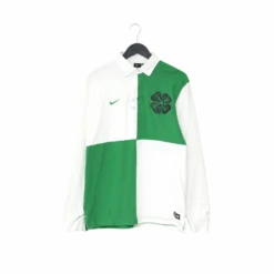 2012/13 CELTIC Vintage Nike Rugby Style Long Sleeve Football Shirt (M)(2012 13 Celtic Vintage Nike Rugby Style Long Sleeve Football Shirt M)