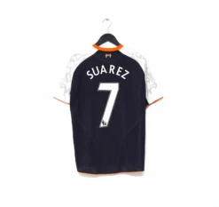 2012/13 SUAREZ #7 Liverpool Vintage Warrior Away Football Shirt (M)(2012 13 Suarez 7 Liverpool Vintage Warrior Away Football Shirt M)