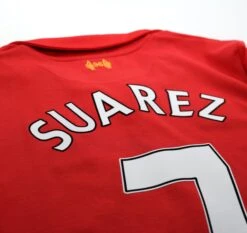 2012/13 Suarez #7 Liverpool Vintage Warrior Home Football Shirt Jersey (S)(2012 13 Suarez 7 Liverpool Vintage Warrior Home Football Shirt Jersey S) -Football Shirt Collective 2012 13 suarez 7 liverpool vintage warrior home football shirt jersey s 71438542012790