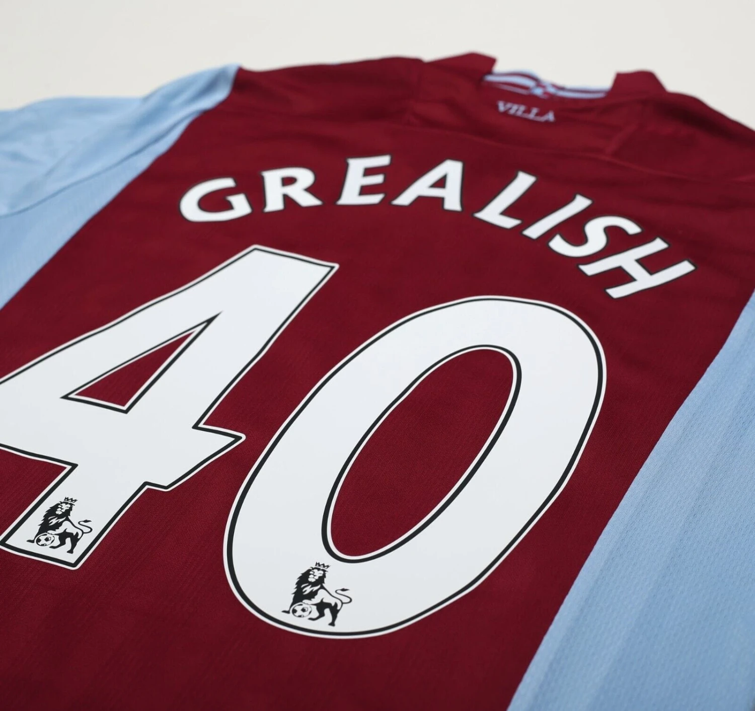 2013/14 GREALISH #40 Aston Villa Vintage Macron Home Football Shirt (M)(2013 14 grealish 40 aston villa vintage macron home football shirt m) 2013/14 GREALISH #40 Aston Villa Vintage Macron Home Football Shirt (M)(2013 14 Grealish 40 Aston Villa Vintage Macron Home Football Shirt M) -Football Shirt Collective 2013 14 grealish 40 aston villa vintage macron home football shirt m 1151843957