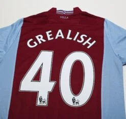 2013/14 GREALISH #40 Aston Villa Vintage Macron Home Football Shirt (M)(2013 14 Grealish 40 Aston Villa Vintage Macron Home Football Shirt M) 7 2013/14 GREALISH #40 Aston Villa Vintage Macron Home Football Shirt (M)(2013 14 Grealish 40 Aston Villa Vintage Macron Home Football Shirt M) -Football Shirt Collective 2013 14 grealish 40 aston villa vintage macron home football shirt m 1151843959