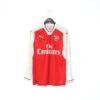 2016/17 ARSENAL Vintage PUMA Home Long Sleeve Football Shirt (S)(2016 17 Arsenal Vintage Puma Home Long Sleeve Football Shirt S)