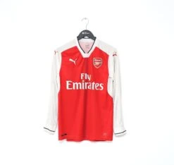 2016/17 ARSENAL Vintage PUMA Home Long Sleeve Football Shirt (S)(2016 17 Arsenal Vintage Puma Home Long Sleeve Football Shirt S)