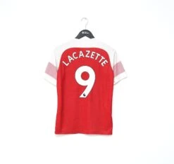 2018/19 LACAZETTE #9 Arsenal Vintage PUMA Home Football Shirt (S)(2018 19 Lacazette 9 Arsenal Vintage Puma Home Football Shirt S)